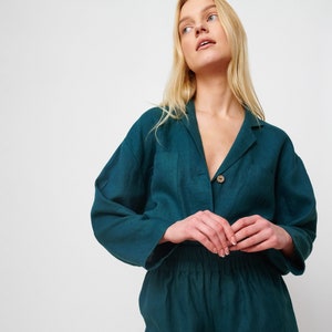 ROSEMARY Linen Shirt / Oversized Shirt / Handmade Clothing for Women