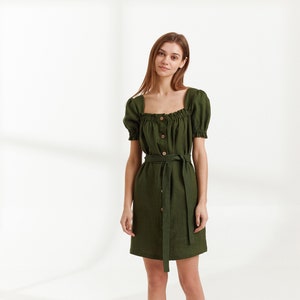 Ready to ship / JULY Button Down Linen Dress / Clothing for Women image 2