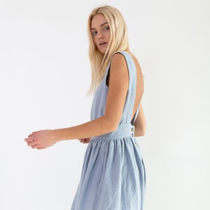 MAY Linen Dress / Open Back Dress image 3