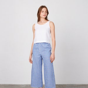 RILEY Linen Pants for Women / Wide Leg Linen Trousers image 3