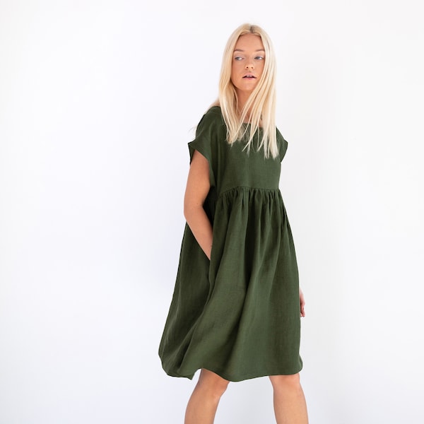 Robe en lin POPPY / Robe d'été en lin pour femme