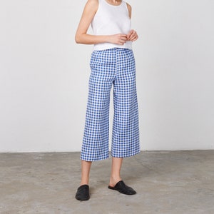 RILEY Linen Pants for Women / Wide Leg Linen Trousers image 1