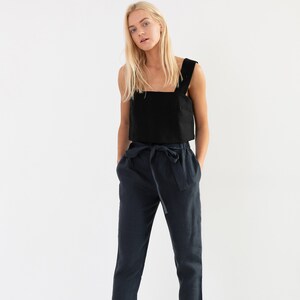 NOAH Linen Pants for Women / High Waisted Linen Trousers