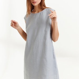 Ready to ship / AJA Linen Dress / Summer Sleeveless Linen Dress image 3