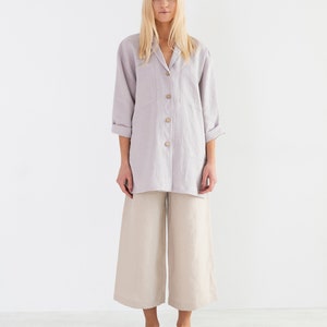 Ready to ship / ROSEMARY Linen Shirt / Oversized image 2