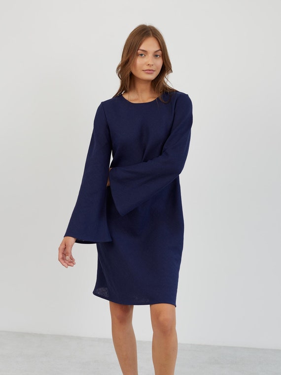 slim fit dress slacks SSYS The Everly Scallop Trim Puff Sleeve Shift Dress In Floral