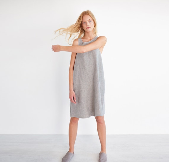 linen shift dress