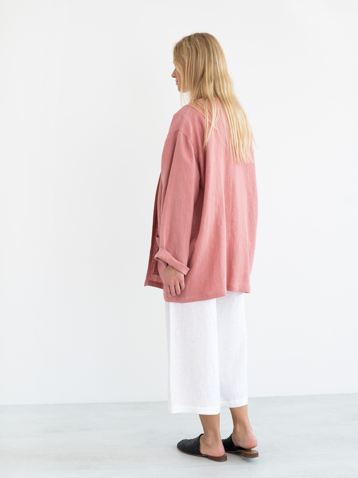 SELBY Linen Jacket / Loose Linen Blazer / Oversize Linen - Etsy