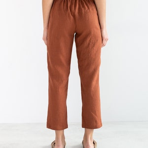 NOAH Linen Pants for Women / High Waisted Linen Trousers image 6
