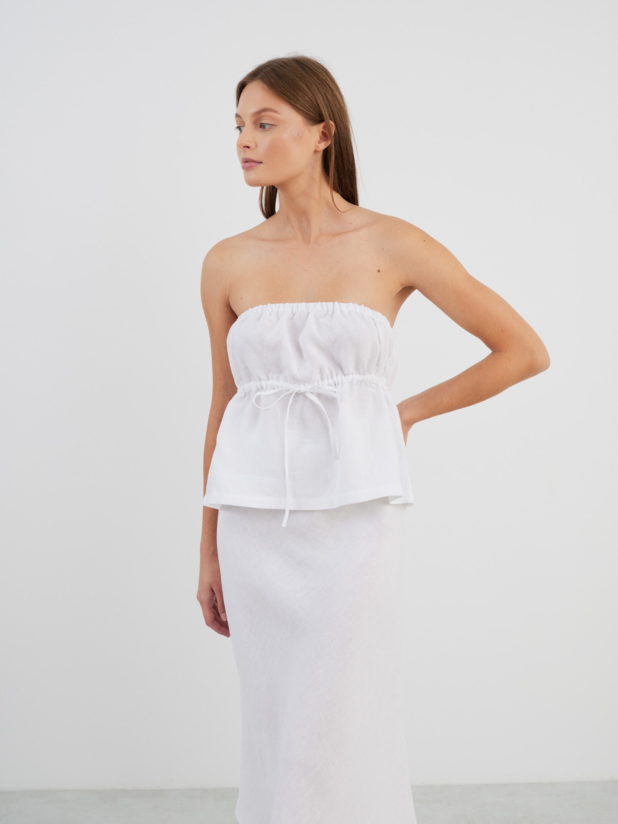Top Long + Bandeau + Manchettes - Taille S-M-L-XL - Viscose - Lot 10%
