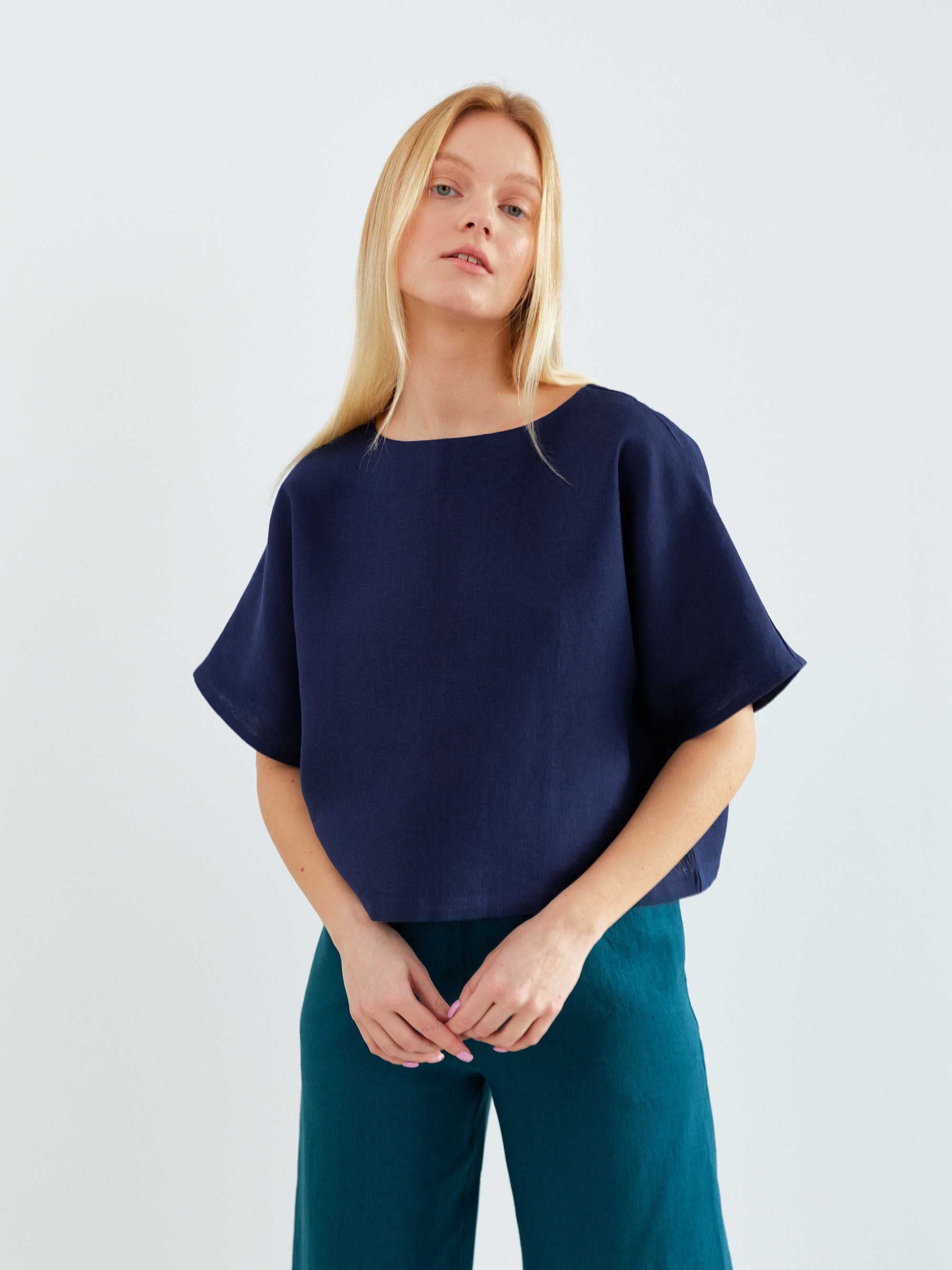 SP（エシュペー） LINEN /HUE BLOUSE NO SLEEVE SP (Espe) LINEN /HUE BLOUSE NO SLEEVE