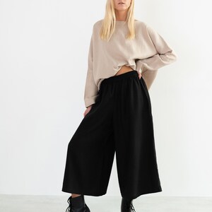 RUMI Långärmad linneblus / Lös linnetunika bild 3