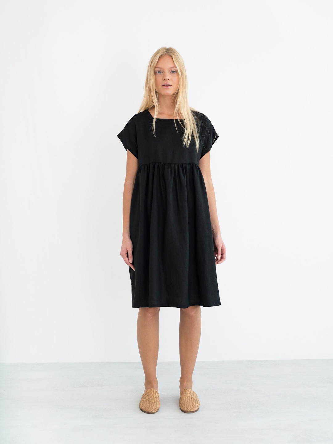 Nysa Dress - Poppy Linen