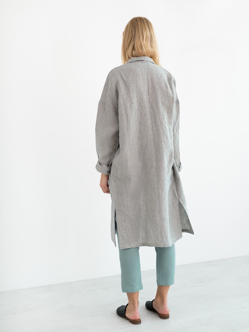 summer linen shirt dress