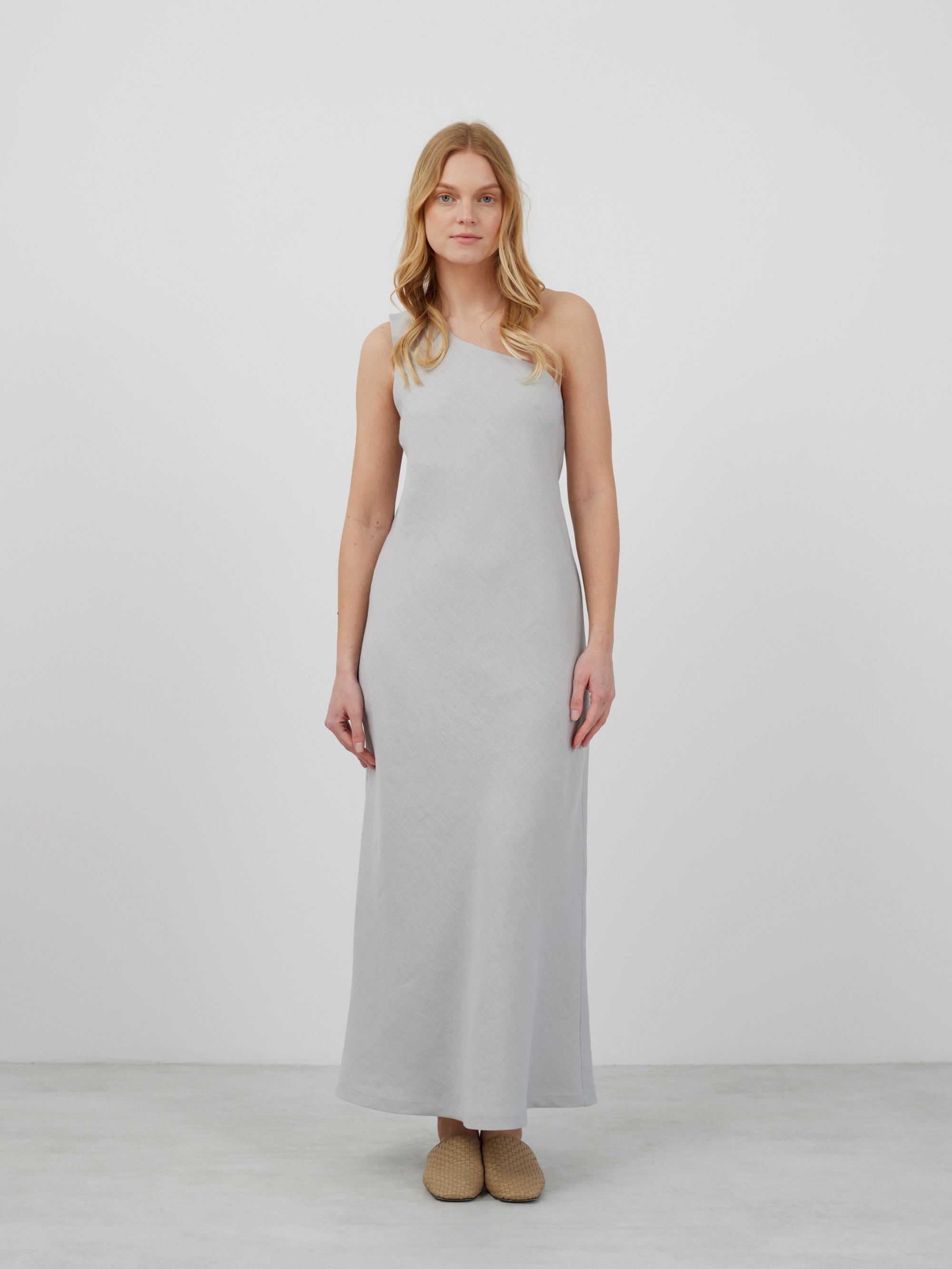 sisters angelina asymmetric draped one shoulder maxi dress Angelina Maxi Dress – Sisters main image 0