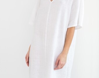knee length dresses for ladies Peonies Embroidered Mini Dress | White | Womens main image 0