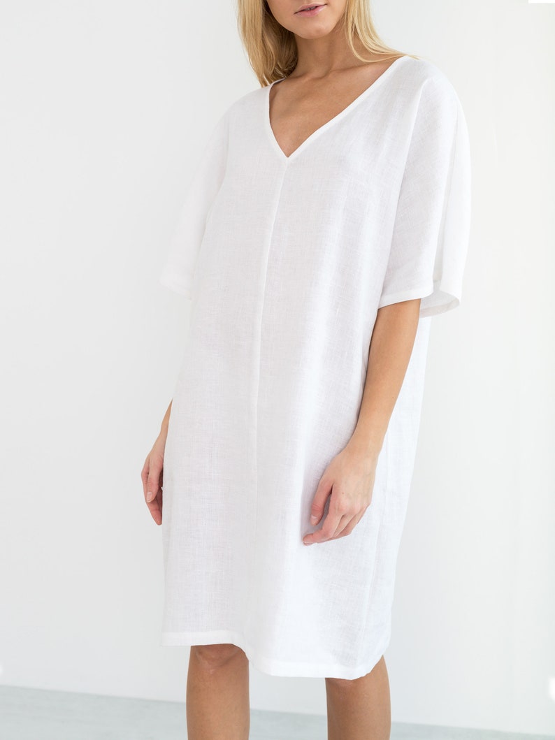 simple white colour gown