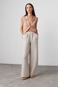 PEARL Wide Leg Linen Pants / Elastic Waist Flowy Trousers / High Waist Palazzo product logo