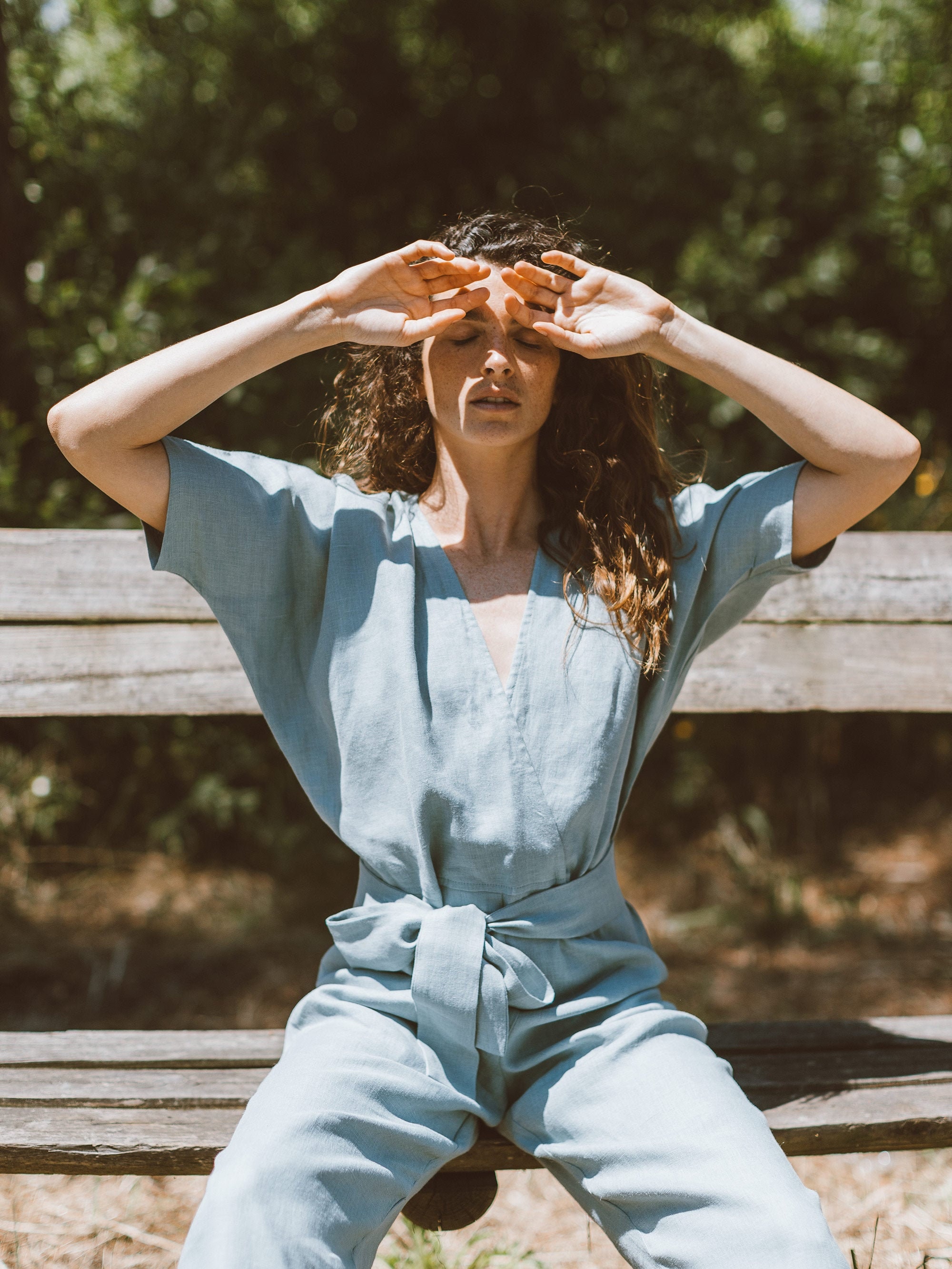 AURORA Linen Jumpsuit / Loose Linen 