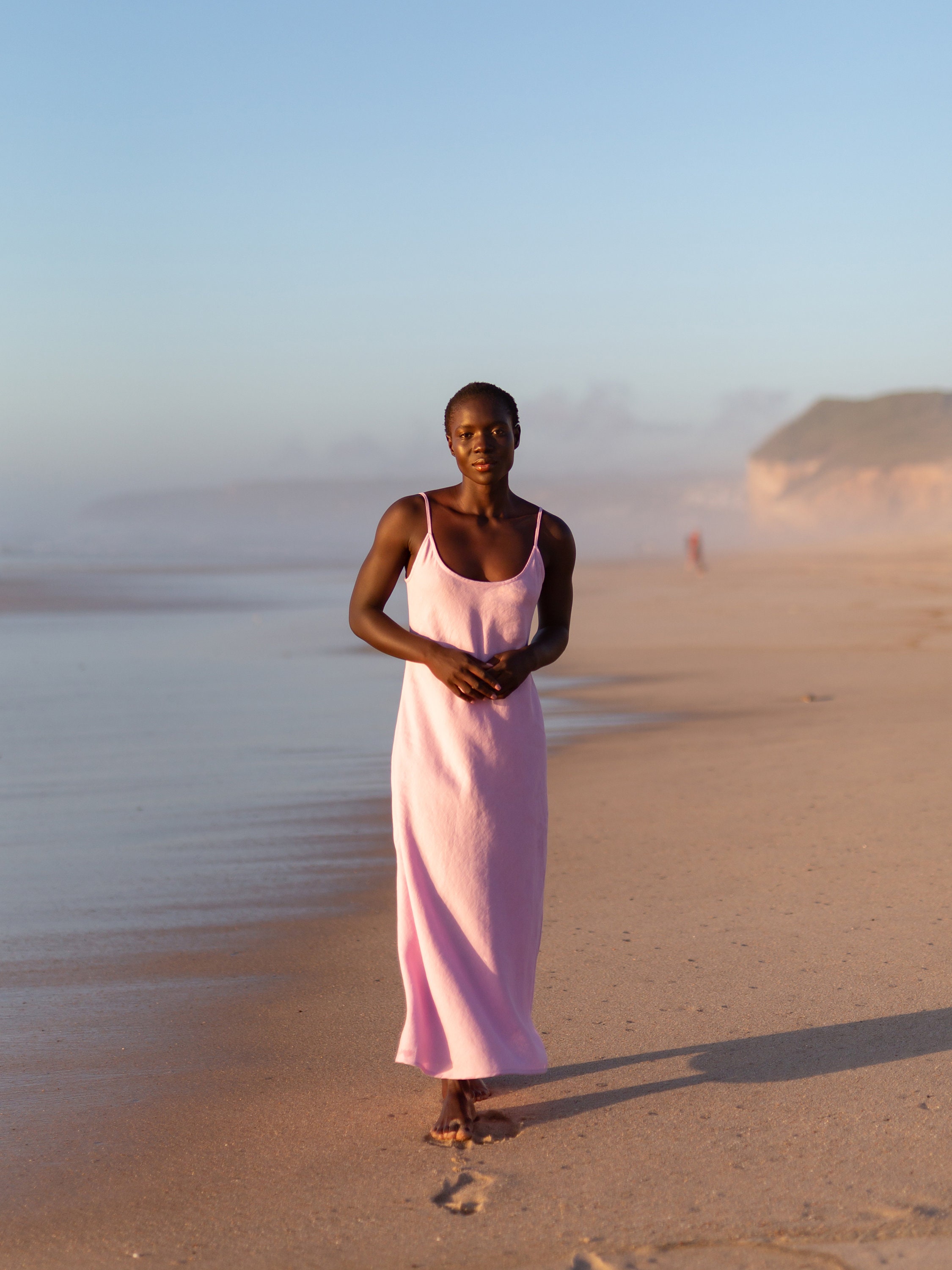 DIORA Linen Bias Cut Slip Dress / Summer Dress / Wedding