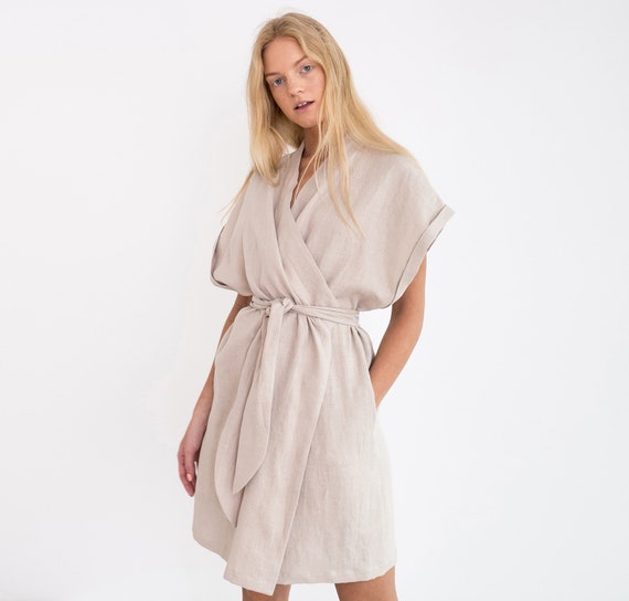 linen kimono dress