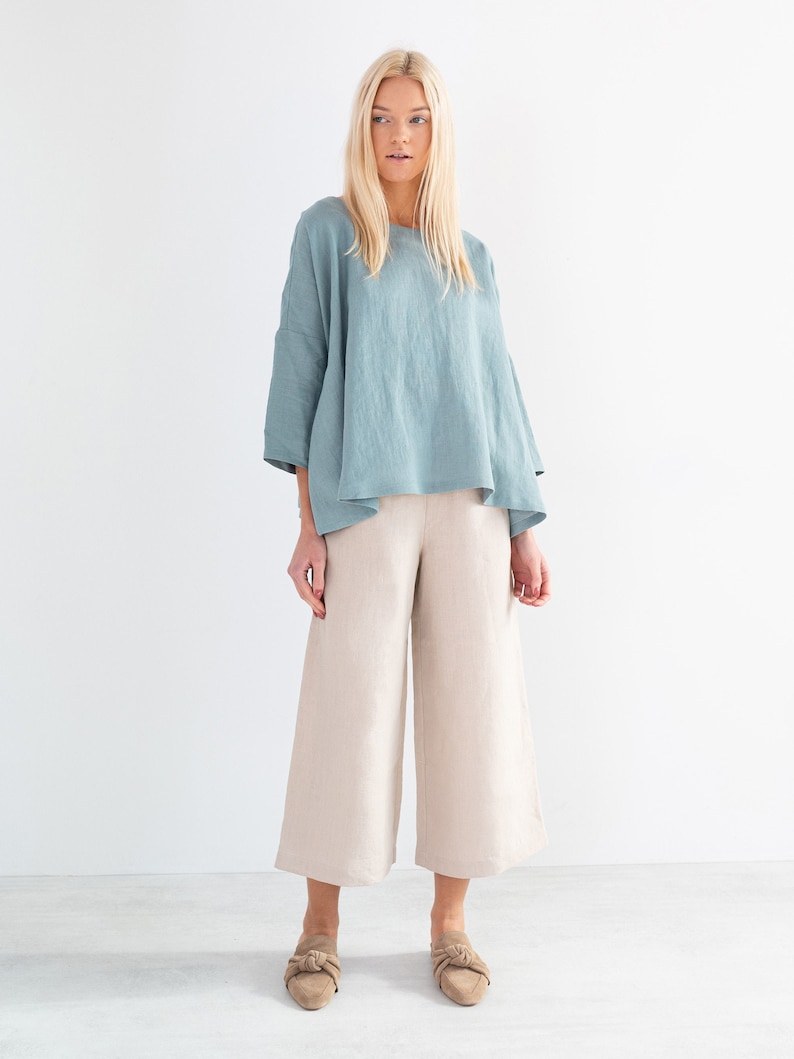 RILEY Wide Leg Pants / Linen Pants for Women / Linen Trousers