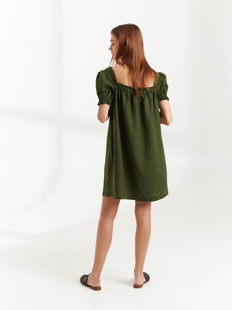 Ready to ship / JULY Button Down Linen Dress / Clothing for Women image 6