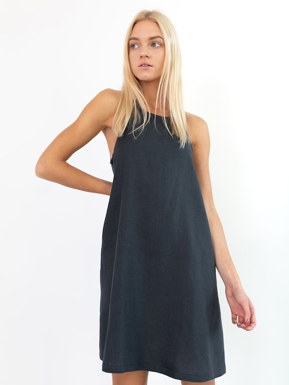 linen shift dress