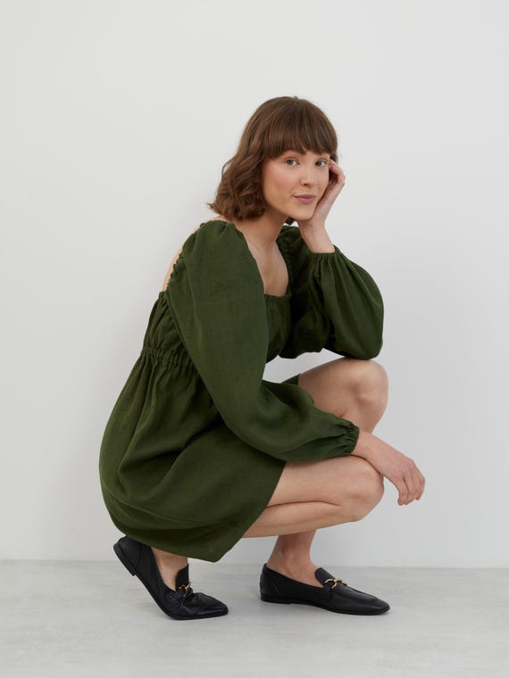 Linen Mini Dress TALULLA