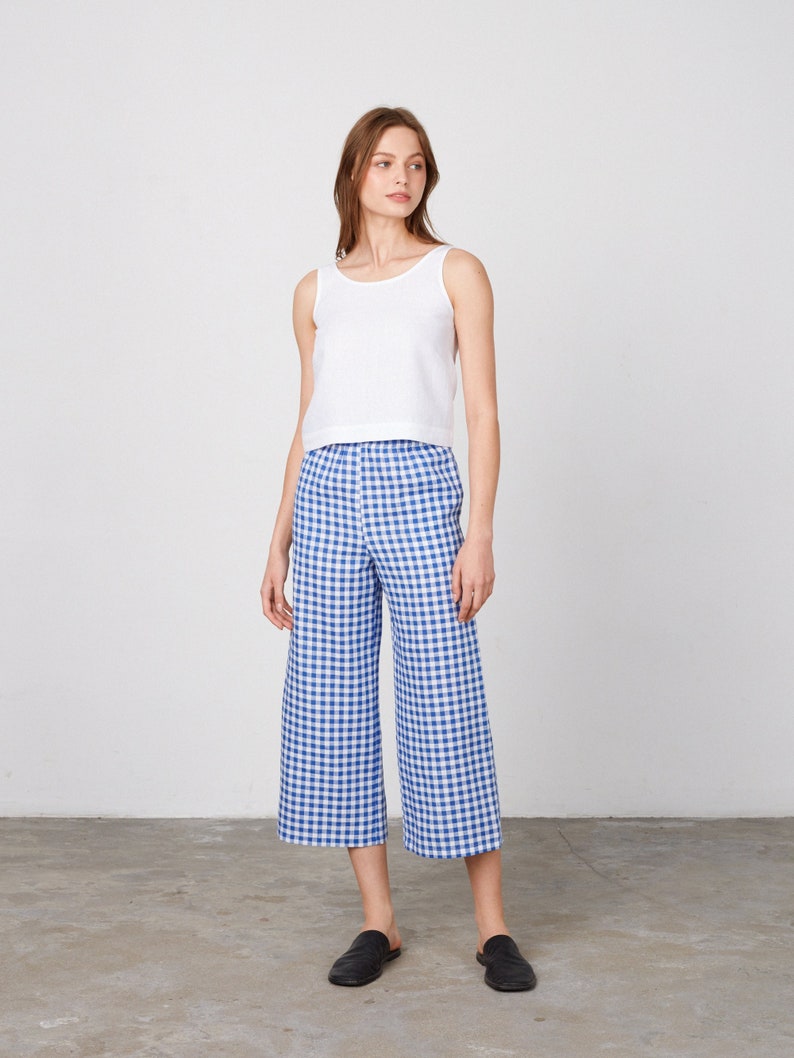 RILEY Linen Pants for Women / Wide Leg Linen Trousers image 3