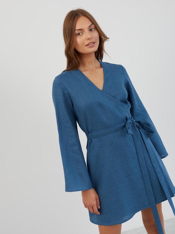 knee length dresses for ladies Brown Ribbed Long Sleeve Maternity Wrap Dress – PinkBlush main image 0