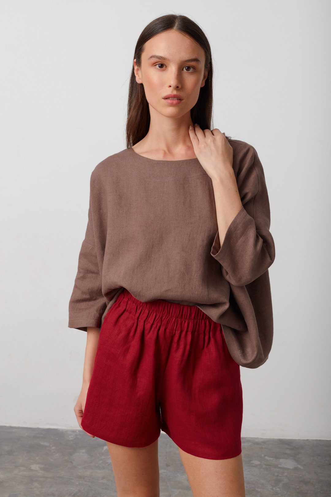 Island Girl High Waist Woven Shorts