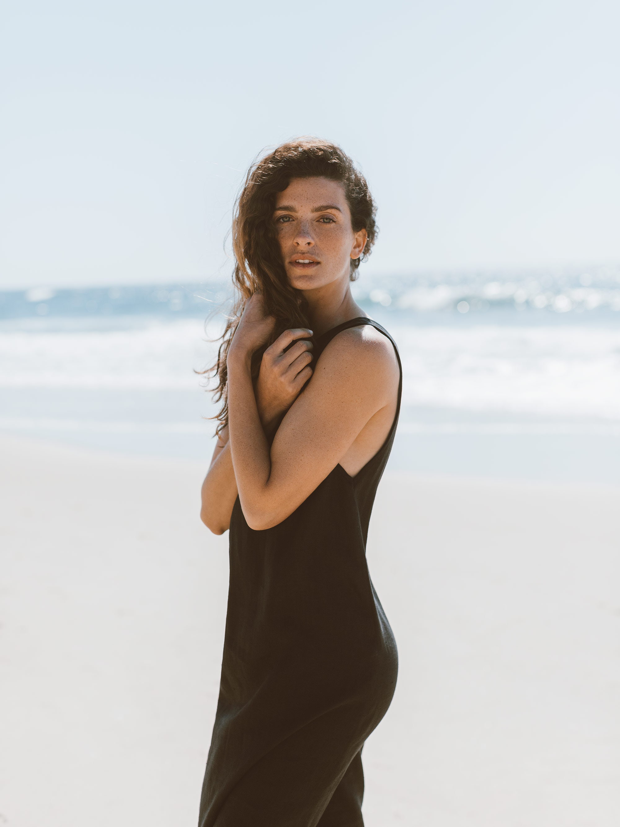 KEIRA Linen Maxi Dress in Black / Linen Summer Dress / Open - Etsy UK