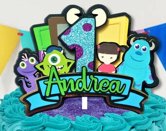 Monster Theme Cake Topper