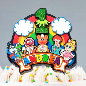 Puppets Theme Cake Topper