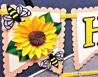 Happy Bee Day Banner