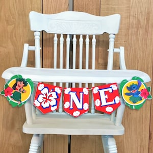 Hawaiian Theme First Birthday Banner/Highchair Banner