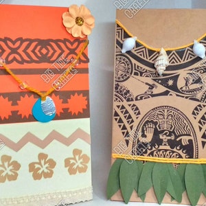 Hawaiian Princess Treat Bags - Maui Moana Favor Bags for Kids Parties