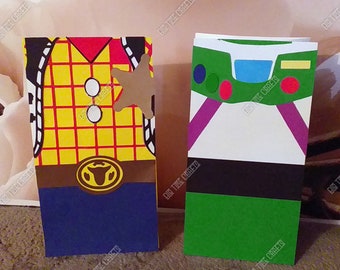 To Infinity and Beyond! Toy Story Birthday Party Favor Bags | Character Goodie Bags for Kids Supplies