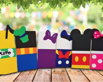 Mouse Clubhouse and Friends Party Favor Bags | Treat, Candy & Goodie Bags | Kids Birthday Supplies