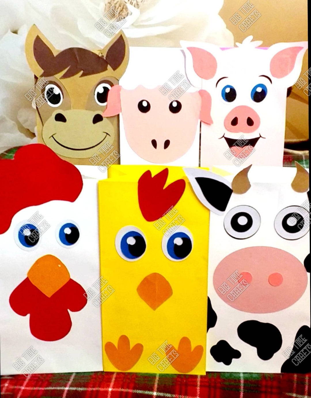 Barnyard Animals Birthday Favor Bags | Farm Animal Treat Bags for Kids ...