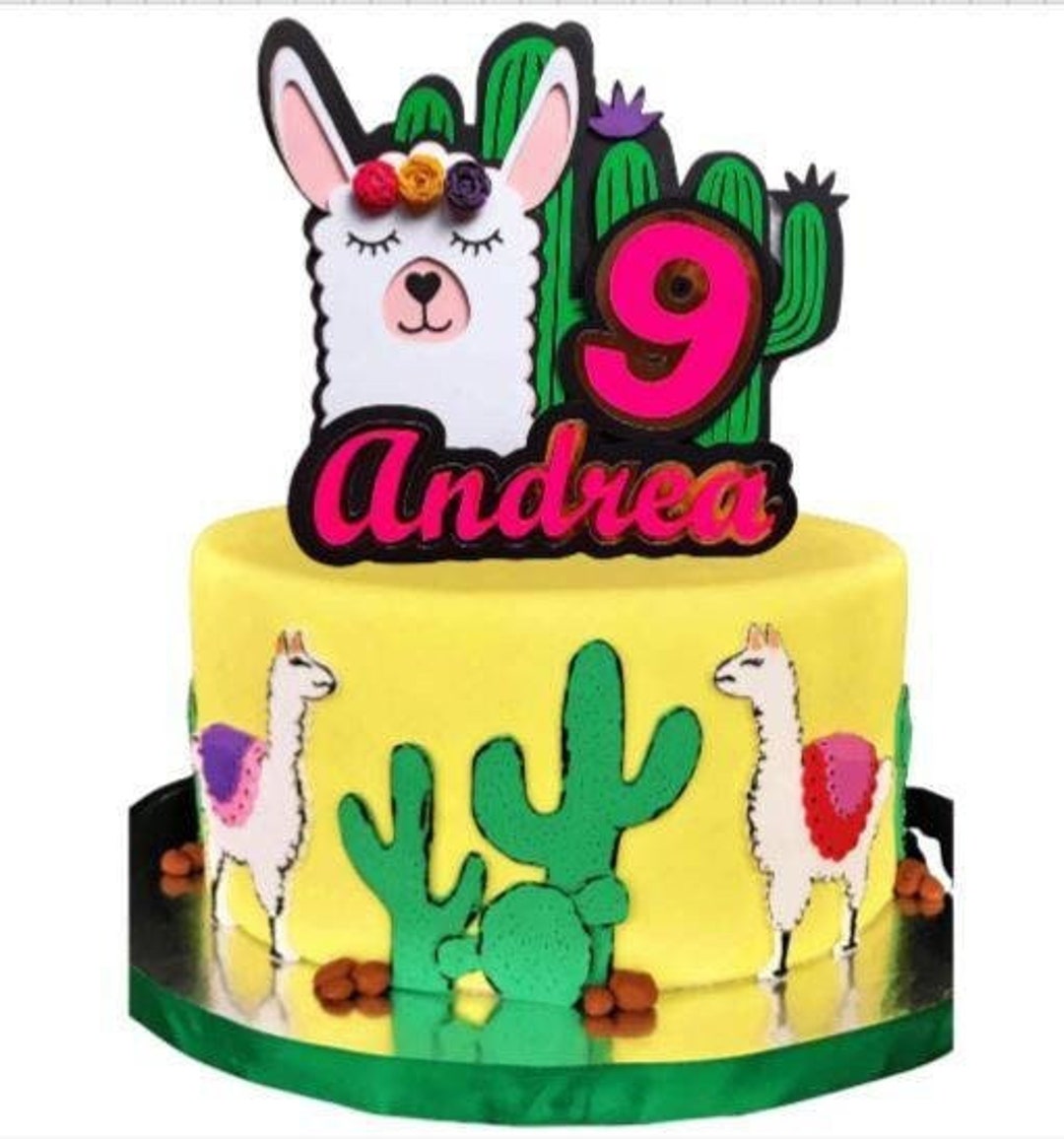 No Drama Llama Cake Topper - Etsy