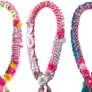 Graduation Braided Ribbon Lei