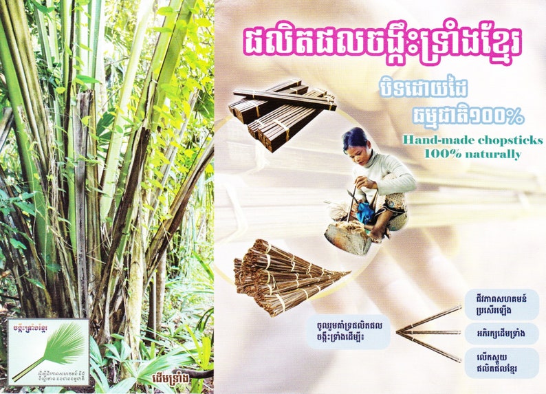 handmade-noble feel reusable 10 pairs of chopsticks 100/% Nature