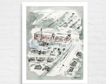 Mill House Series: A Tribute to the Hardworking Families Who Built the South (Poe Mill Greenville SC 1950s)