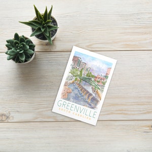 Greenville South Carolina Reise-Postkarte