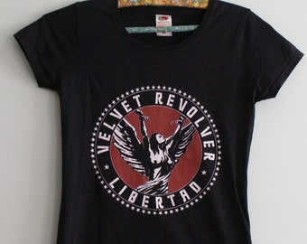 Velvet Revolver Libertad Album Cover Men/'s T Shirt Rock Band Tour Music Merch