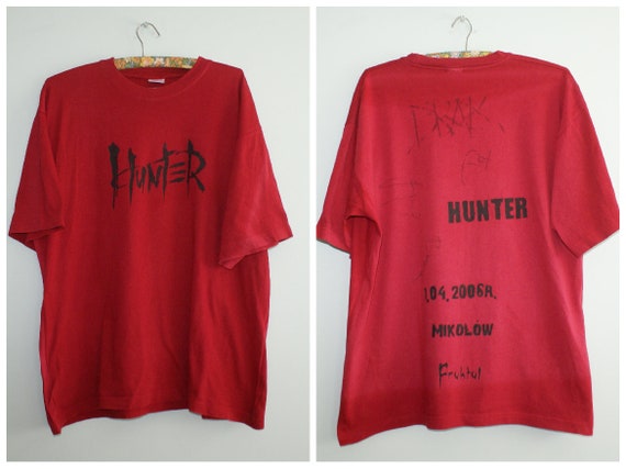 Hunter t-shirt with Autographs, Unique Hunter band
