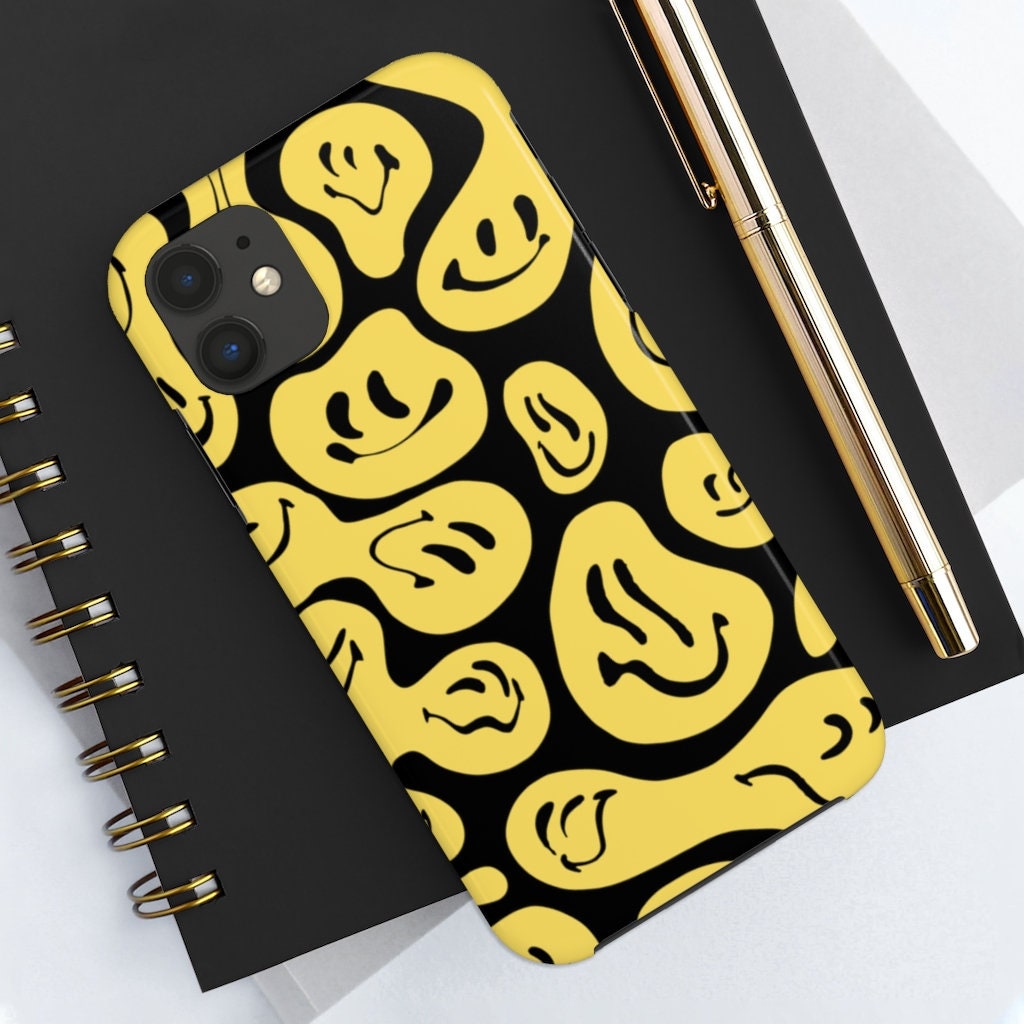Smiley Phone Case for Iphone Yellow Smiley Face Iphone Case Etsy