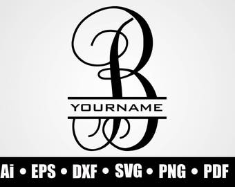 Download Monogram b svg | Etsy